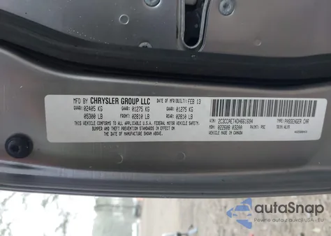 2013 Chrysler 300C from USA, damaged, VIN 2C3CCAET4DH661694